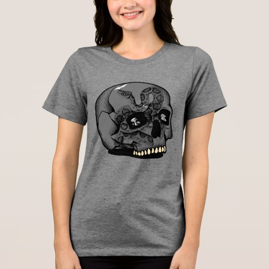 Schedel T-shirt voor vrouwen (Voorkant)