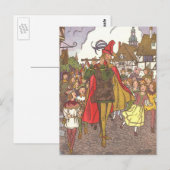 schedel Tale Pied Piper van Hamelin door Hauman Briefkaart (Voorkant / Achterkant)