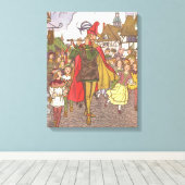  schedel Tale Pied Piper van Hamelin door Hauman Canvas Afdruk (Insitu (Houten vloer))