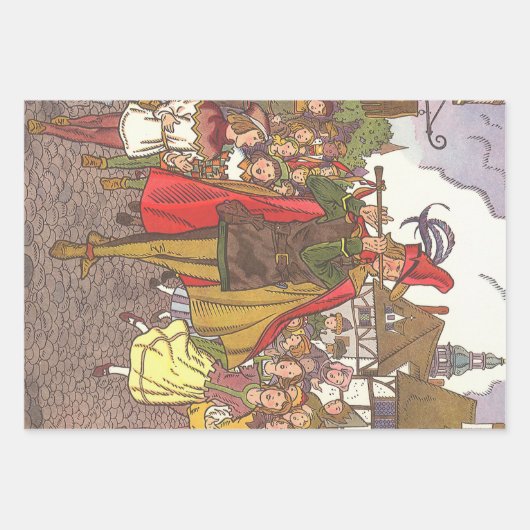  schedel Tale Pied Piper van Hamelin door Hauman Inpakpapier Vel (Voorkant)