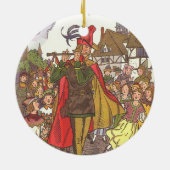  schedel Tale Pied Piper van Hamelin door Hauman Keramisch Ornament (Achterkant)