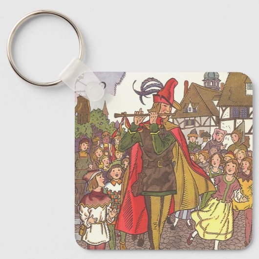  schedel Tale Pied Piper van Hamelin door Hauman Sleutelhanger (Voorkant)