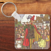  schedel Tale Pied Piper van Hamelin door Hauman Sleutelhanger (Voorkant)