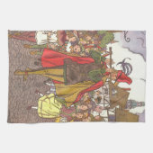  schedel Tale Pied Piper van Hamelin door Hauman Theedoek (Horizontaal)