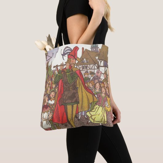 schedel Tale Pied Piper van Hamelin door Hauman Tote Bag (Dichtbij)