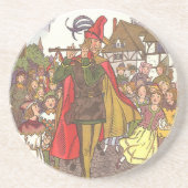  schedel Tale Pied Piper van Hamelin door Hauman Zandsteen Onderzetter (Voorkant)