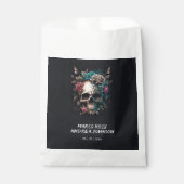 Schedel Tattoo Rock en Roll Gotische bruiloft Bedankzakje (Voorkant)