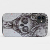 schedel tattoo stijl iPhoneboomwortel Case-Mate iPhone Case (Achterkant (horizontaal))