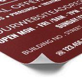 Schedel Tattoo, Tattoo & Body Piercing Studio Adve Poster (Hoek)