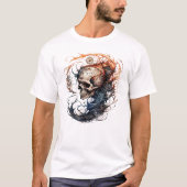 Schedel Tattooontwerp T-shirt (Voorkant)