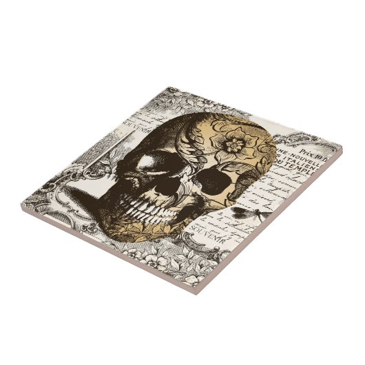  schedel tegeltje (Zijkant)