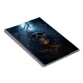 Schedel thema Geweldige Halloween enge schedel Notitieboek (Rechterzijde)