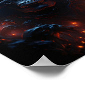 Schedel thema Geweldige Halloween enge schedel Poster (Hoek)