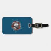 Schedel Totenkopf doodshoofd Bagagelabel (Voorkant horizontaal)