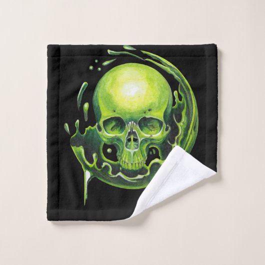 schedel Toxische splash Bad Handdoek (Wasdoekje)