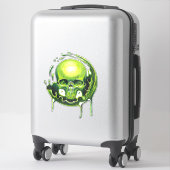 schedel Toxische splash Sticker (Koffer)