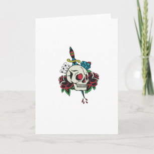 Schedel Traditioneel Tattoo Kaart