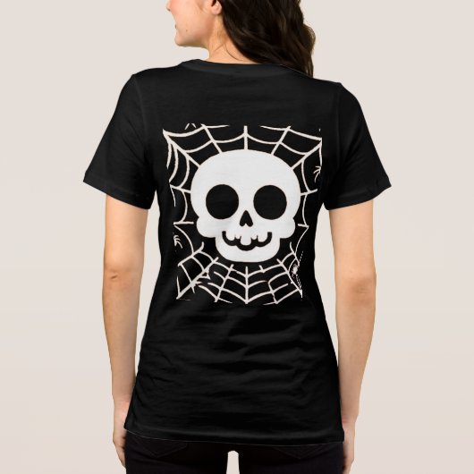 schedel Tri-Blend shirt (Achterkant)