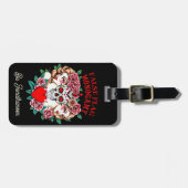 Schedel tussen vrouwen Tattoo kunst-geïnspireerde  Bagagelabel (Voorkant horizontaal)