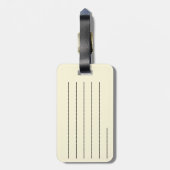 Schedel tussen vrouwen Tattoo kunst-geïnspireerde  Bagagelabel (Achterkant verticaal)