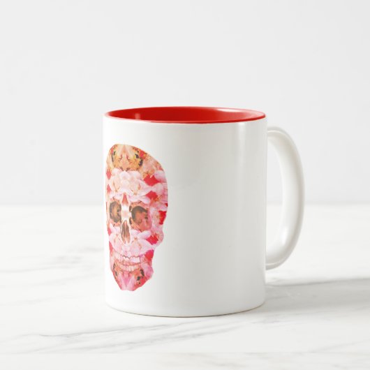 Schedel Twee kleuren Mok (Voorkant rechts)