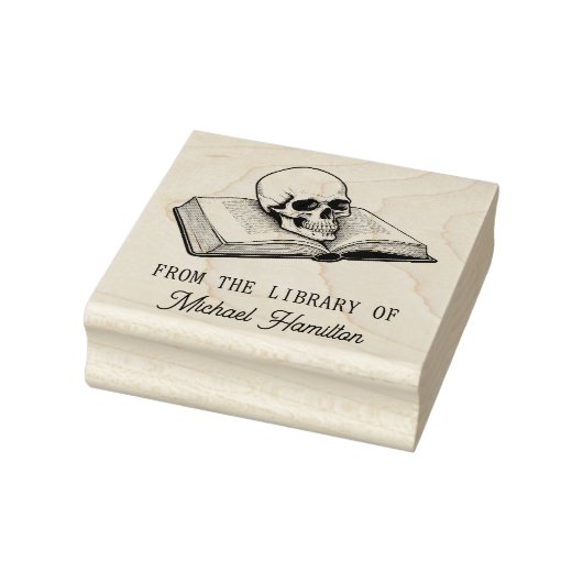  schedel uit de bibliotheek van het boek Custom Na Rubberstempel (Stempel)