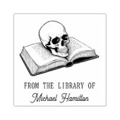  schedel uit de bibliotheek van het boek Custom Na Rubberstempel (Afrduk)