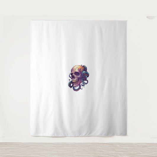 Schedel uit de diepte wandkleed (Voorkant)