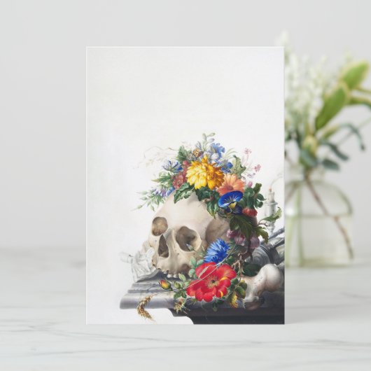 Schedel Uitnodiging (Staand voorkant)