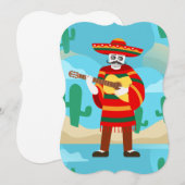 schedel van cinco de mayo kaart (Voorkant / Achterkant)