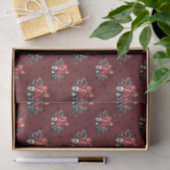 Schedel van Dag van de Doden (Ontwerp 47 Rode Seri Tissuepapier (Geschenk)