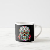 Schedel van de Dag van de Doden Espresso Kop (Rechts)