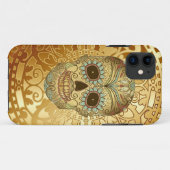 schedel van de dag van de doden iphone 5 hoesje (Achterkant (horizontaal))