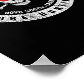 schedel van de eiken- en moerasjager van de eiken poster (Hoek)