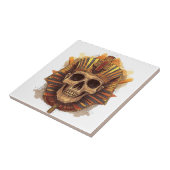 Schedel van de farao tegeltje (Zijkant)