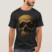 schedel van de gouden Gothic T-shirt (Voorkant)