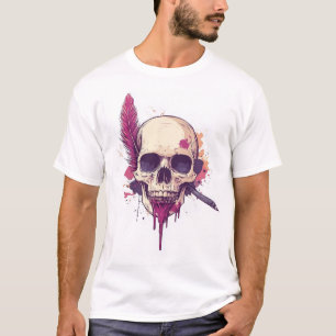 Schedel van de Grimmige Dichter T-shirt