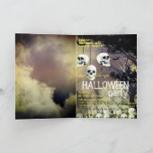 Schedel van de Nacht van Freaky van de Partij van Feestdagen Kaart (Binnen)