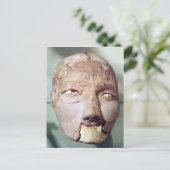 schedel, van Jericho, 7000-6000 BC Briefkaart (Staand voorkant)