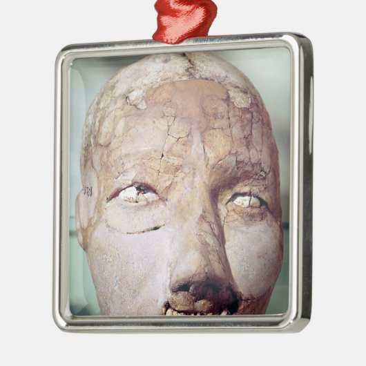 schedel, van Jericho, 7000-6000 BC Metalen Ornament (Links)