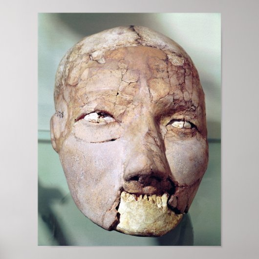 schedel, van Jericho, 7000-6000 BC Poster (Voorkant)