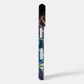 Schedel van lachende vrouw horror met bloemen Case-Mate iPhone case (Achterkant / Rechts)