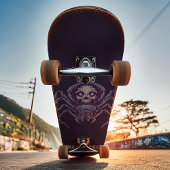 Schedel van spin met gepersonaliseerde naam persoonlijk skateboard