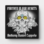 Schedel van suiker en rozendenkplaat fotoplaat (Voorkant)