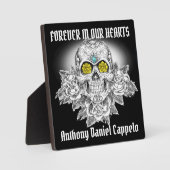 Schedel van suiker en rozendenkplaat fotoplaat (Voorkant)