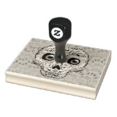 Schedel van Suiker & Malle Hartjes Custom Rubberstempel (Stempel)