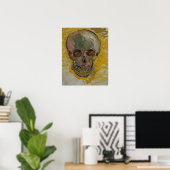 Schedel van Vincent Van Gogh Poster (Thuiskantoor)