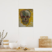 Schedel van Vincent Van Gogh Poster (Keuken)