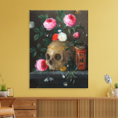 Schedel Vanitas Stilleven Jan van Kessel Canvas Afdruk (Insitu (Woonkamer))