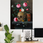 Schedel Vanitas Stilleven Jan van Kessel Poster (Thuiskantoor)